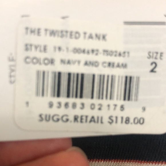 NWT Current Elliot twisted tank size 2 - Picture 7 of 7